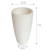 AC75P - Crogiolo in ceramica per Saggi Ceneri