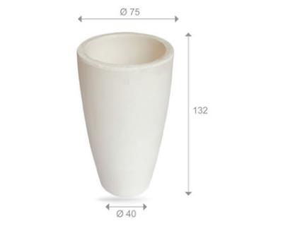AC75P - Crogiolo in ceramica per Saggi Ceneri