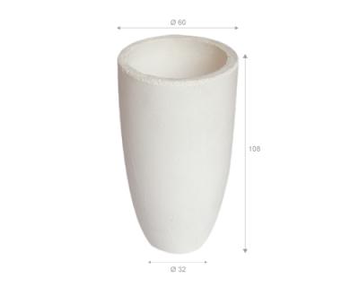 AC60 - Crogiolo in ceramica per Saggi Ceneri