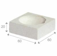 QT60 - Square ceramic crucibles
