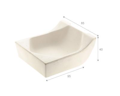 QT90 - Square ceramic crucible - 