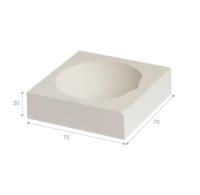 QT70 - Square ceramic crucible