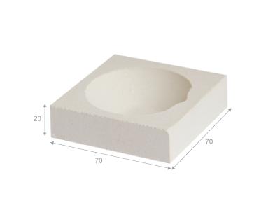 QT70 - Square ceramic crucible - 