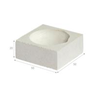 QT50 - Square ceramic crucible