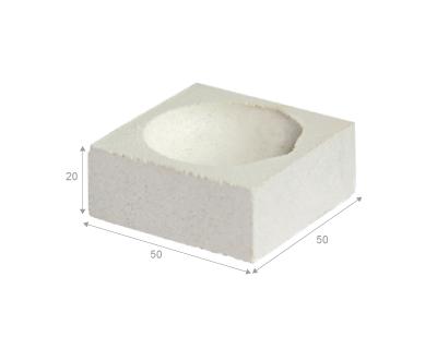 QT50 - Square ceramic crucible - 