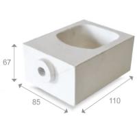 K75 - Ceramic crucible for horizontal centrifugal machine